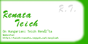 renata teich business card